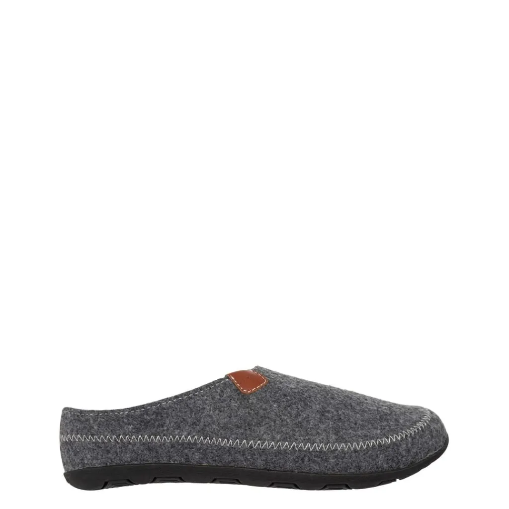 Slippers*Linea Mens Slippers in Grey