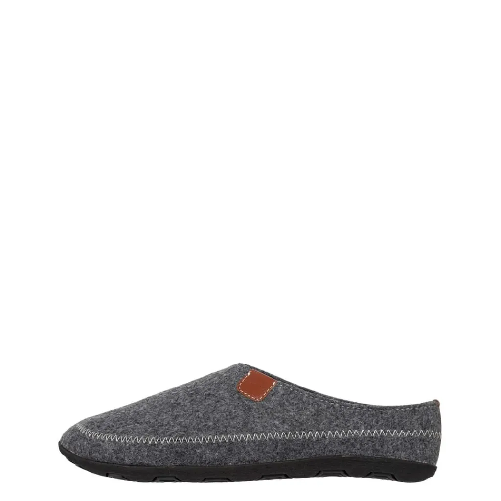Slippers*Linea Mens Slippers in Grey
