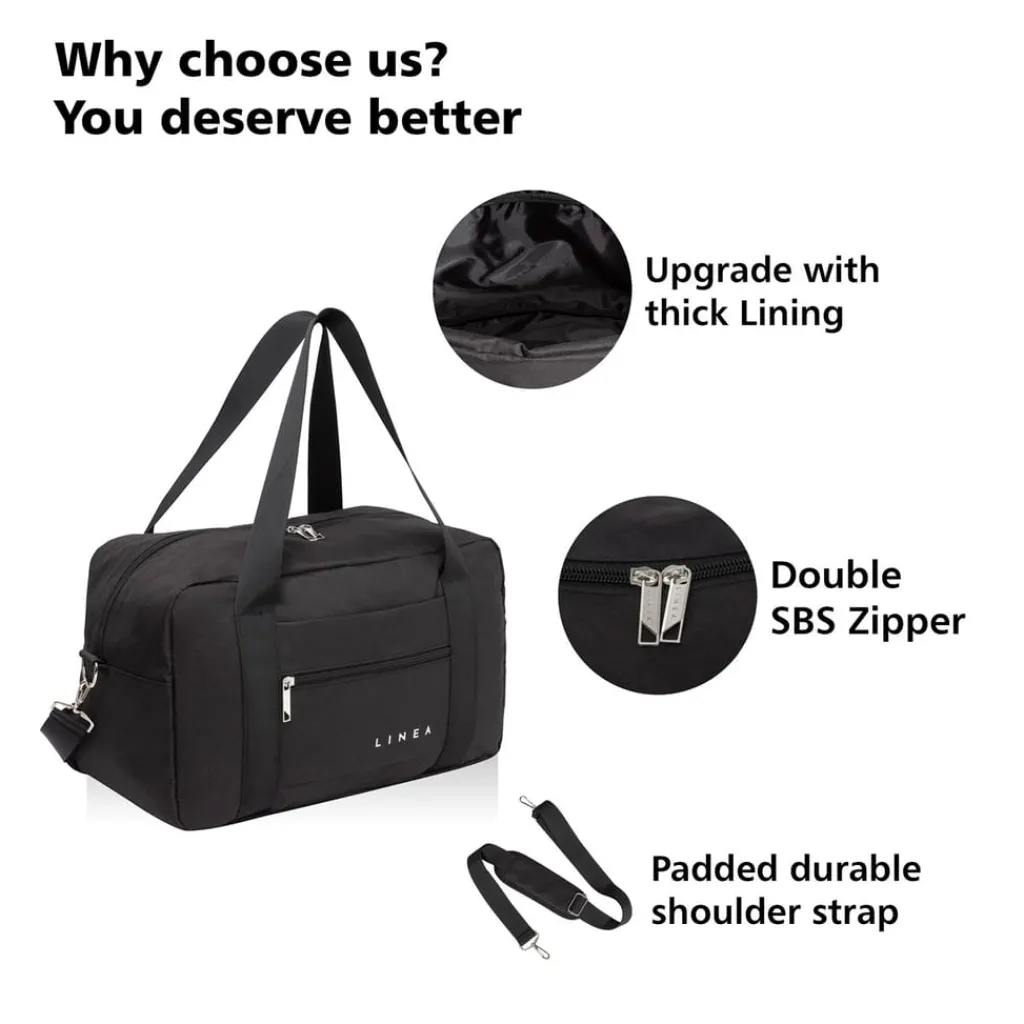 Bags*Linea Uderseat Bag 40x20x25 in Black