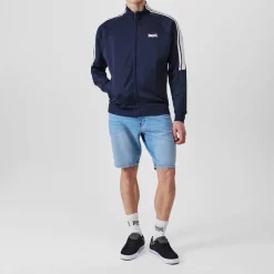 Tracksuits*lonsdale 2 Stripe Track Top in Blue