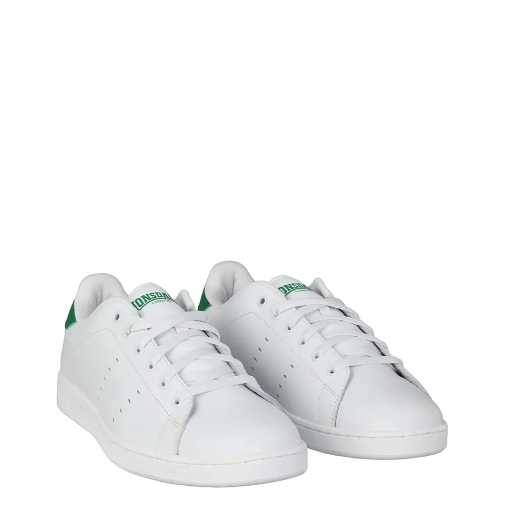 Trainers*lonsdale Mens Leyton Leather Trainers in White