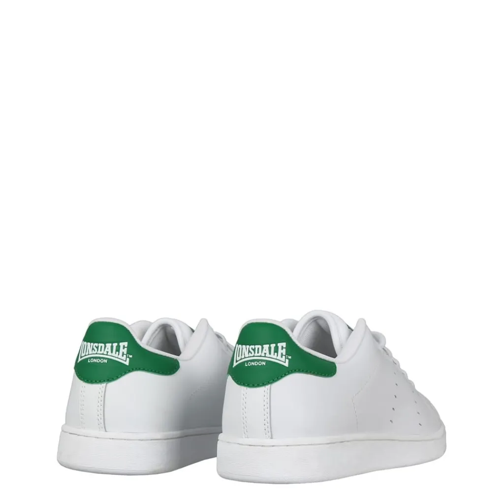 Trainers*lonsdale Mens Leyton Leather Trainers in White
