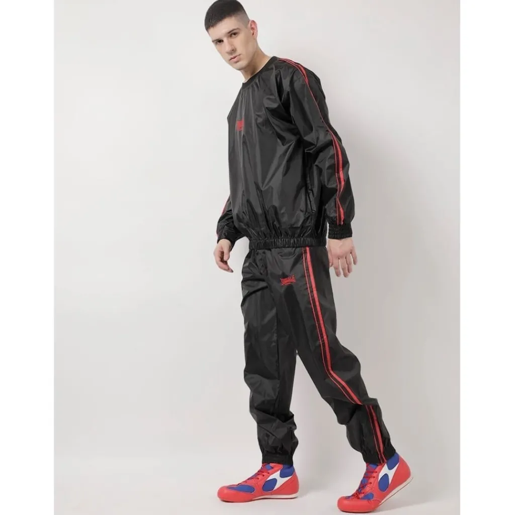 Tracksuits*lonsdale Sauna Suit Senior Without Zip in Black