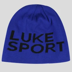 Caps-Hats*Luke 1977 Den Large Text Reversible Sport Beanie in Blue