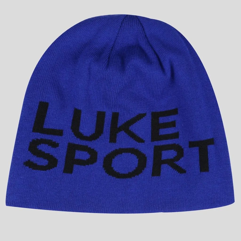 Caps-Hats*Luke 1977 Den Large Text Reversible Sport Beanie in Blue