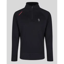 Sweatshirts*Luke 1977 Indicator Overhead Zip Funnel Neck Sweatshirt in Black