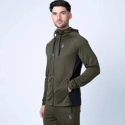 Sweatshirts*Luke 1977 Key Zip Through Hoodie in Green