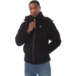 Coats And Jackets*Luke 1977 Mallard 3 Short Quilted Jacket in Black