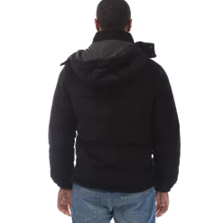 Coats And Jackets*Luke 1977 Mallard 3 Short Quilted Jacket in Black