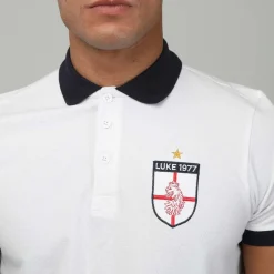 Polo Shirts*Luke 1977 Mens Bobbys Goal Polo Shirt in White