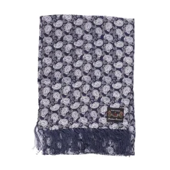 Gloves-Scarves-Umbrellas*Luke 1977 Paisley Two Scarf in Navy