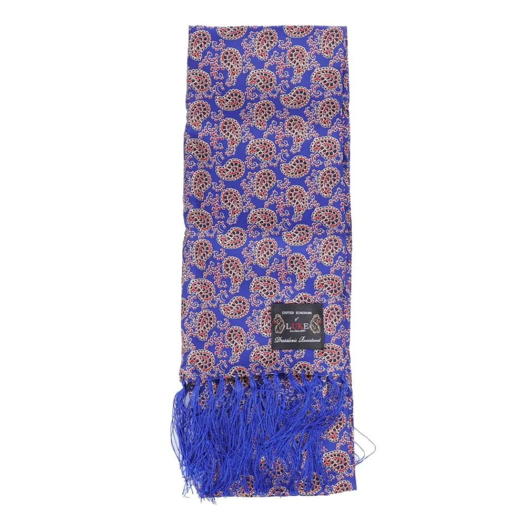 Gloves-Scarves-Umbrellas*Luke 1977 Paisley Two Scarf in Blue