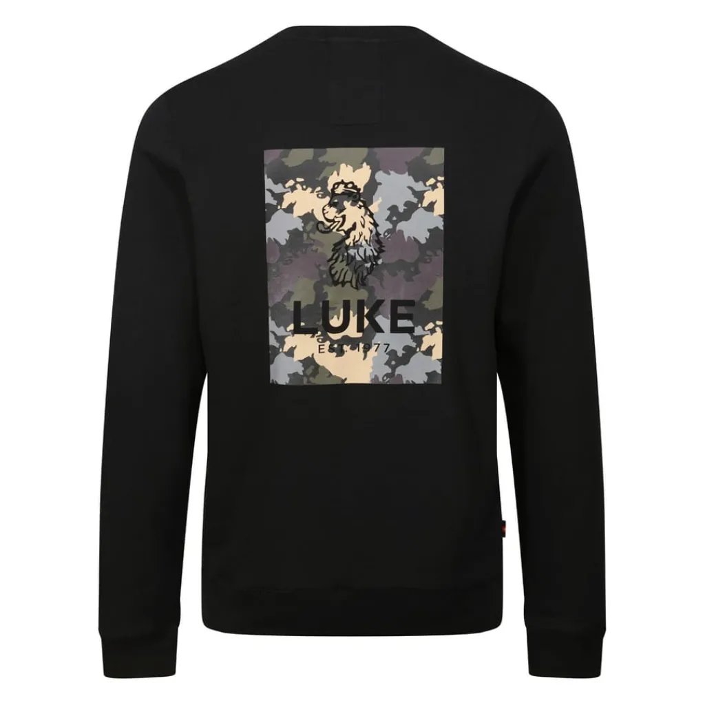 Sweatshirts*Luke 1977 Sycamore Back Print Sweatshirt in Black