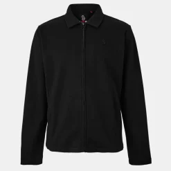 Knitwear*Luke Back Bone Cardi in Black
