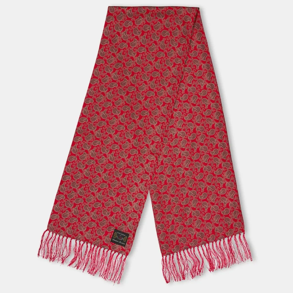 Gloves-Scarves-Umbrellas*Luke Paisley2 Scarf in Red