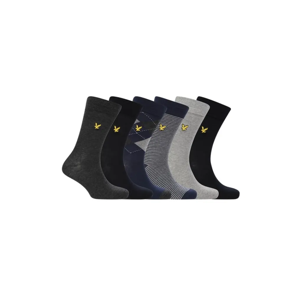 Underwear And Socks*Lyle And Scott 6 Pack Sck gb in Multi