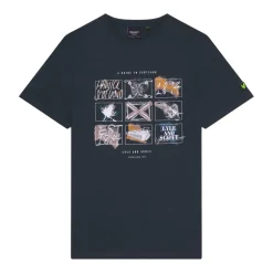 T-Shirts And Vests*Lyle And Scott A Guide To Scotland Graphic T-Shirt in Navy