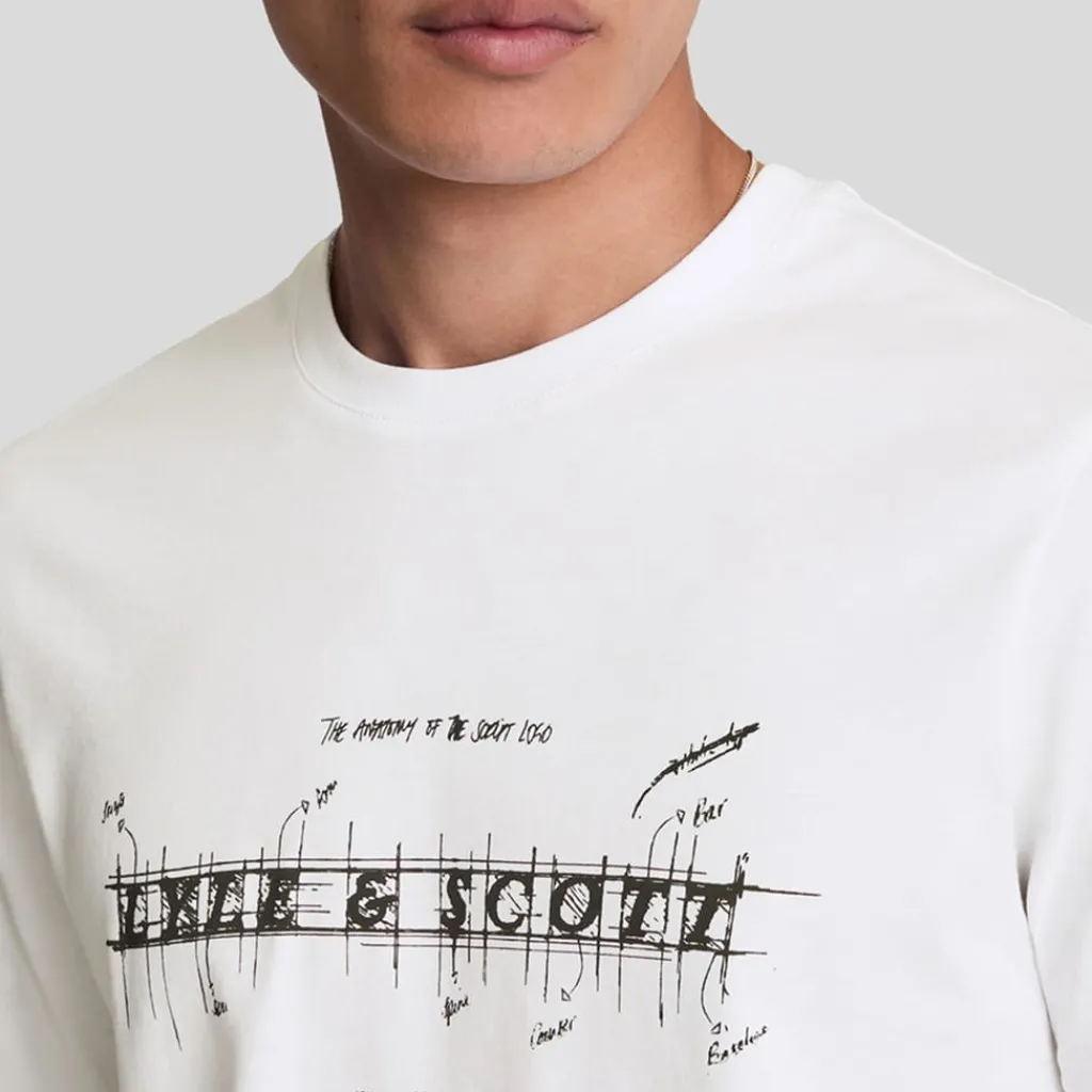 T-Shirts And Vests*Lyle And Scott Anatomy Of Type Graphic T-Shirt in White