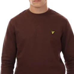Sweatshirts*Lyle And Scott Brushback Crewneck Sweatshirt in Red