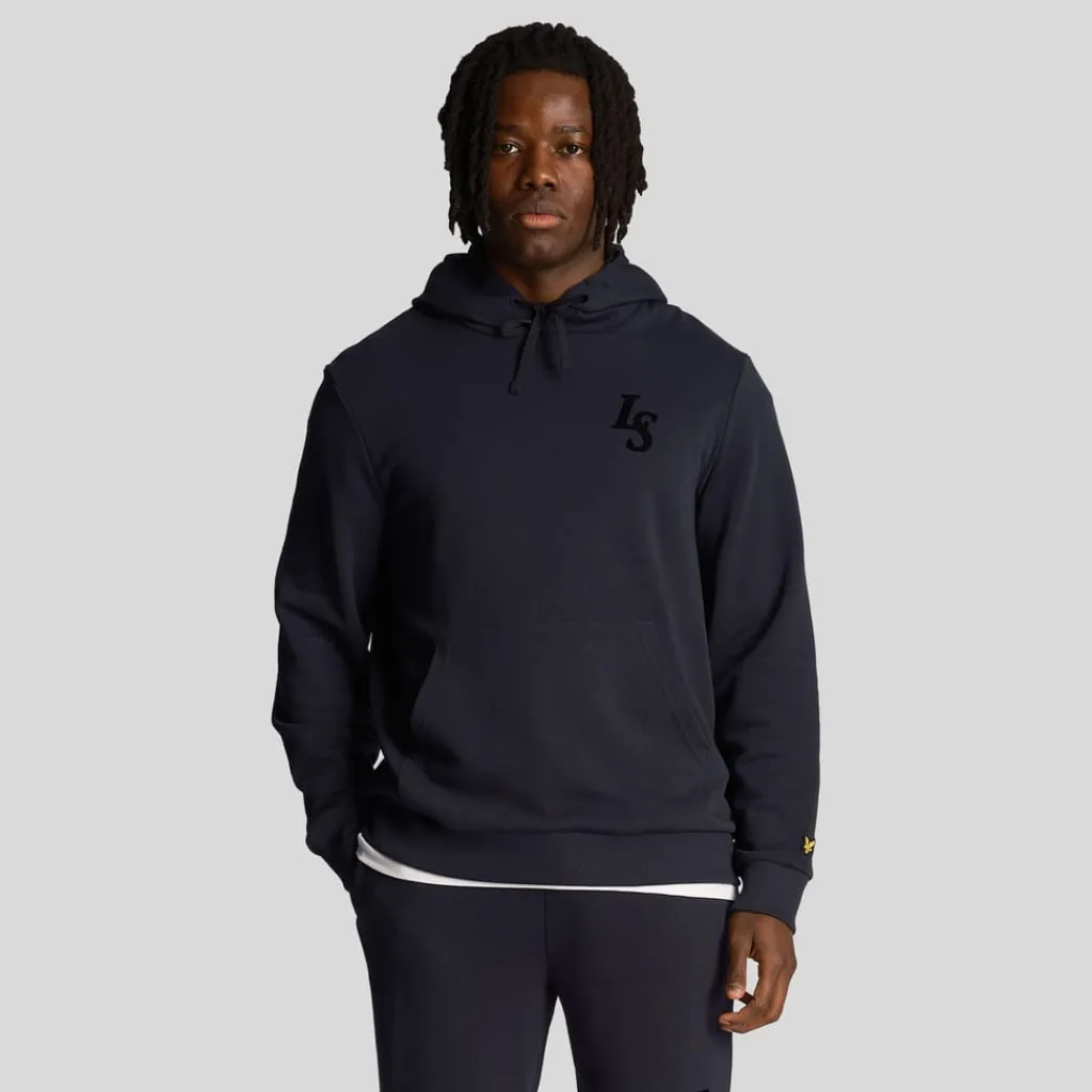 Sweatshirts|Hoodies*Lyle And Scott Club Emblem Hoodie in Navy