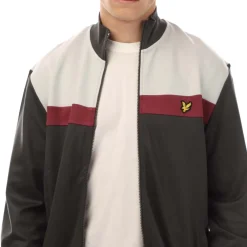 Tracksuits*Lyle And Scott Colour Block Track Jacket in Grey