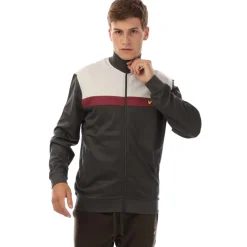 Tracksuits*Lyle And Scott Colour Block Track Jacket in Grey