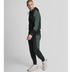 Trousers*Lyle And Scott Colour Block Tracksuit Bottoms in Black