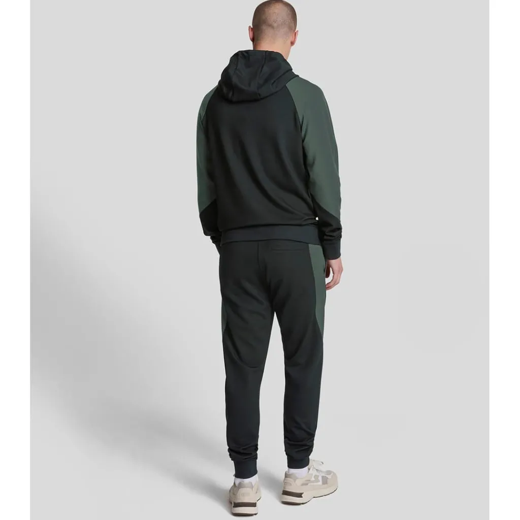 Trousers*Lyle And Scott Colour Block Tracksuit Bottoms in Black