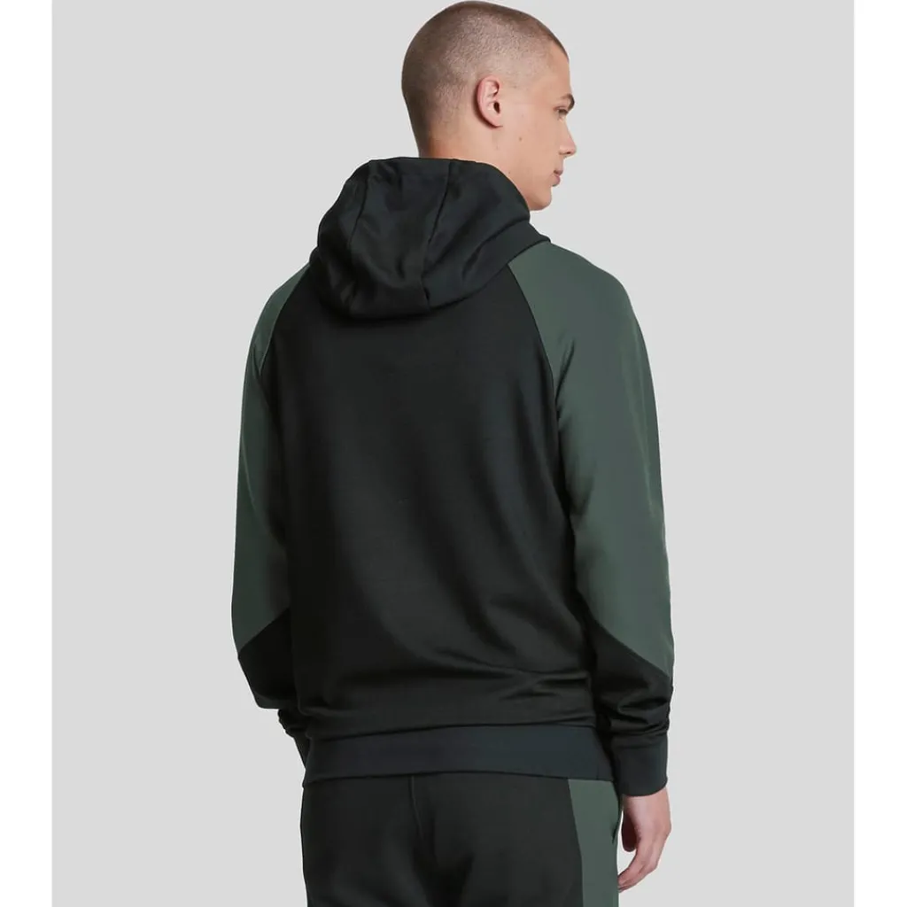 Sweatshirts|Hoodies*Lyle And Scott Colour Block Hoodie in Black