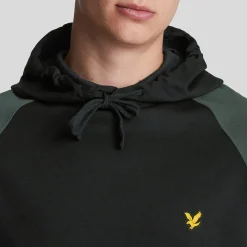 Sweatshirts|Hoodies*Lyle And Scott Colour Block Hoodie in Black