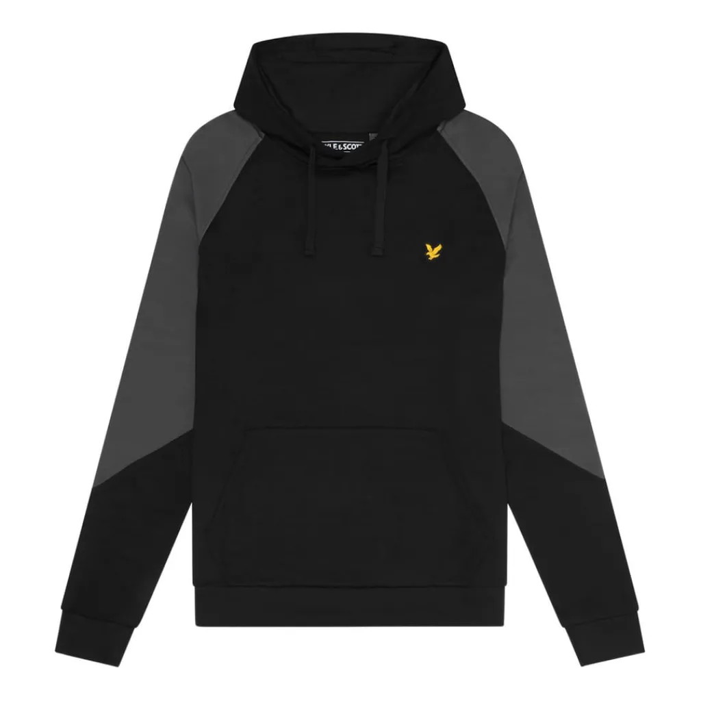 Sweatshirts|Hoodies*Lyle And Scott Colour Block Hoodie in Black