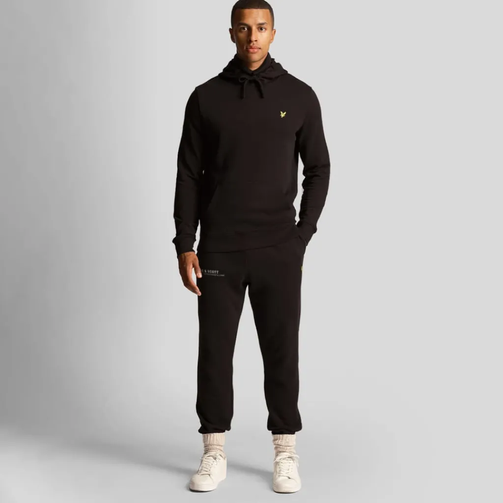 Trousers*Lyle And Scott Co-Ordinate Print Slim Sweatpants in Black