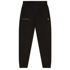 Trousers*Lyle And Scott Co-Ordinate Print Slim Sweatpants in Black