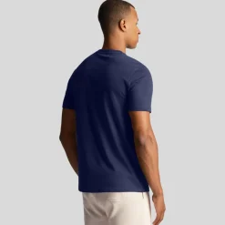 T-Shirts And Vests*Lyle And Scott Co-Ordinate Print Plain T-Shirt in Navy