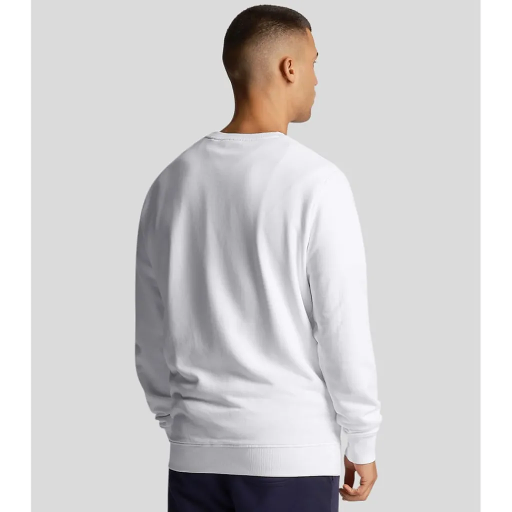 Sweatshirts*Lyle And Scott Co-Ordinate Print Crewneck Sweatshirt in White