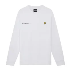 Sweatshirts*Lyle And Scott Co-Ordinate Print Crewneck Sweatshirt in White