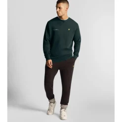 Sweatshirts*Lyle And Scott Co-Ordinate Print Crewneck Sweatshirt in Green