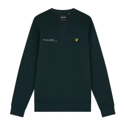 Sweatshirts*Lyle And Scott Co-Ordinate Print Crewneck Sweatshirt in Green