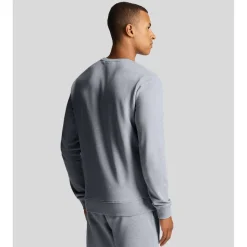 Sweatshirts*Lyle And Scott Co-Ordinate Print Crewneck Sweatshirt in Grey