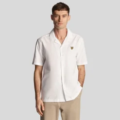 Shirts*Lyle And Scott Cotton Poplin Resort Shirt in White
