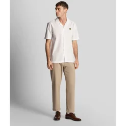 Shirts*Lyle And Scott Cotton Poplin Resort Shirt in White