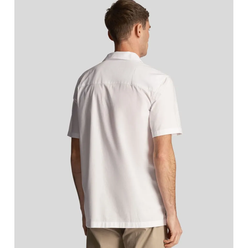 Shirts*Lyle And Scott Cotton Poplin Resort Shirt in White