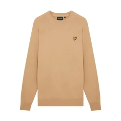 Knitwear*Lyle And Scott Crew Knit Sweater in Beige