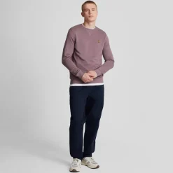 Sweatshirts*Lyle And Scott Crewneck Sweatshirt in Mauve