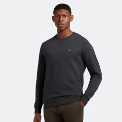 Sweatshirts*Lyle And Scott Crewneck Sweatshirt in Charcoal