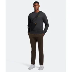 Sweatshirts*Lyle And Scott Crewneck Sweatshirt in Charcoal