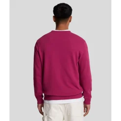 Sweatshirts*Lyle And Scott Crewneck Sweatshirt in Burgundy