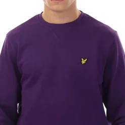Sweatshirts*Lyle And Scott Crewneck Sweatshirt in Purple