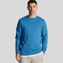 Sweatshirts*Lyle And Scott Crewneck Sweatshirt in Blue