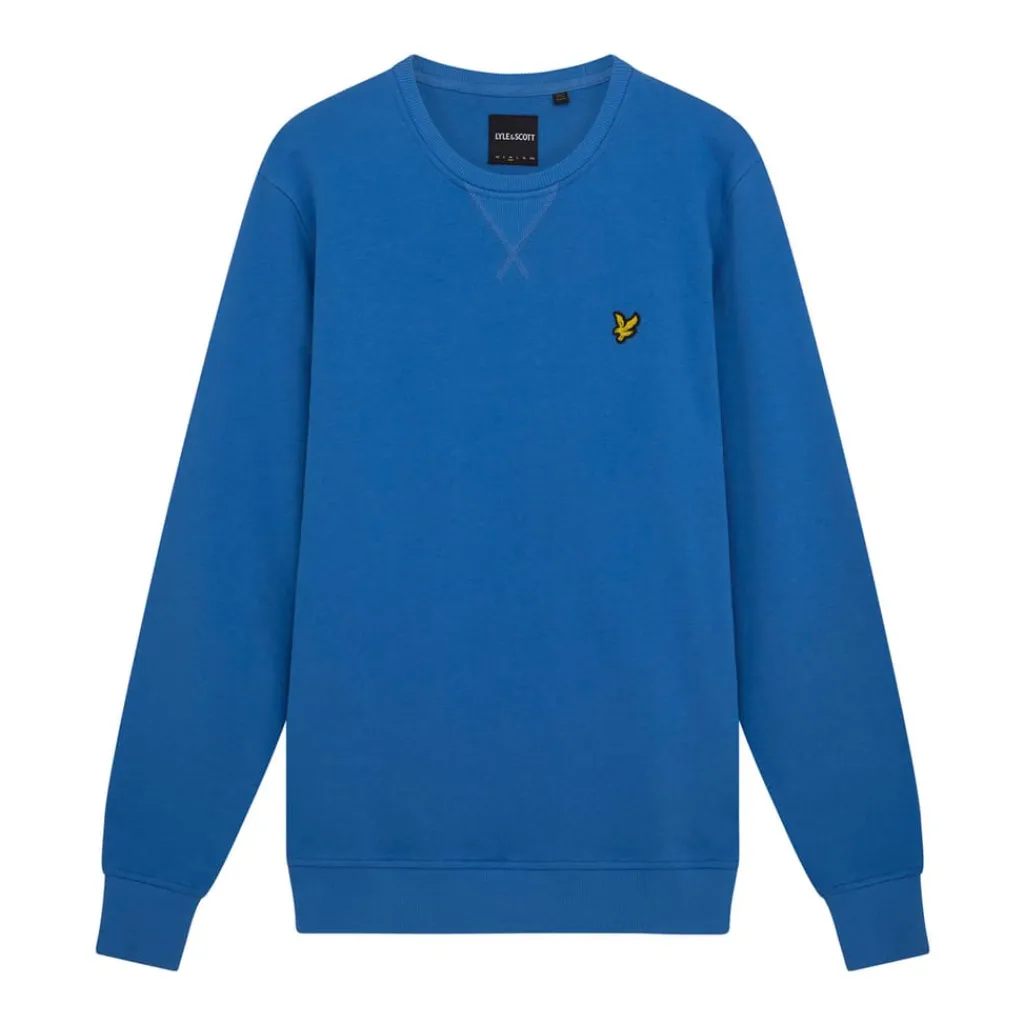Sweatshirts*Lyle And Scott Crewneck Sweatshirt in Blue